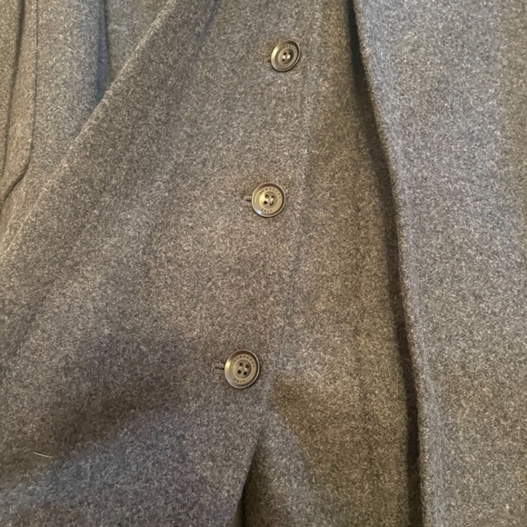 Burberry Brit Grey Wool Double Breasted Belted Coat - Picture 15 of 17